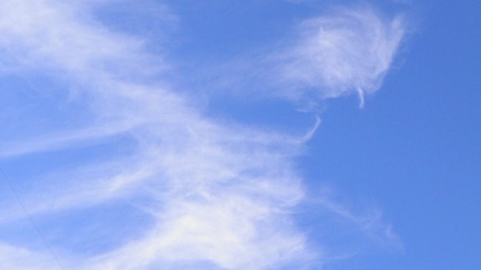 おもしろい雲が観られました♪