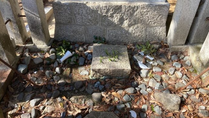 諏訪神社の清掃活動 小さい榊立てが割れた グリホサート散布の続き 2024年02月09日