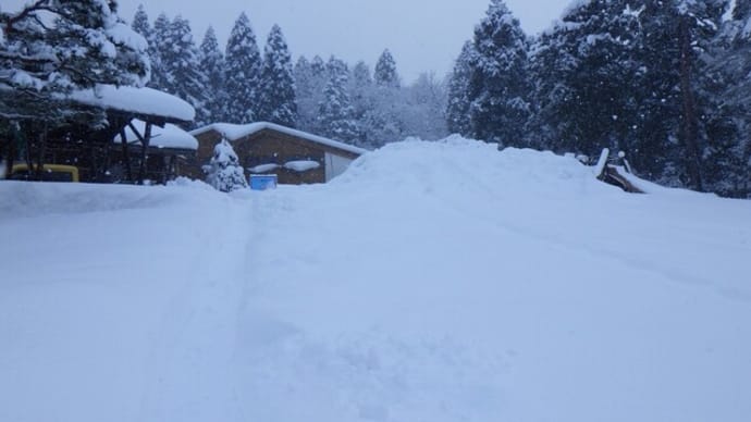 雪は沢山・・・