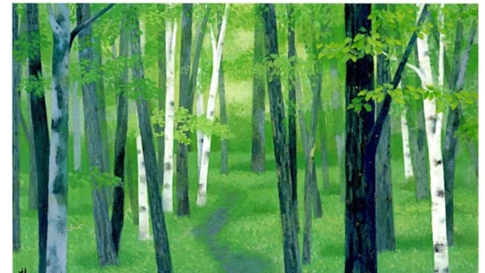 5月の東山魁夷：若葉の森