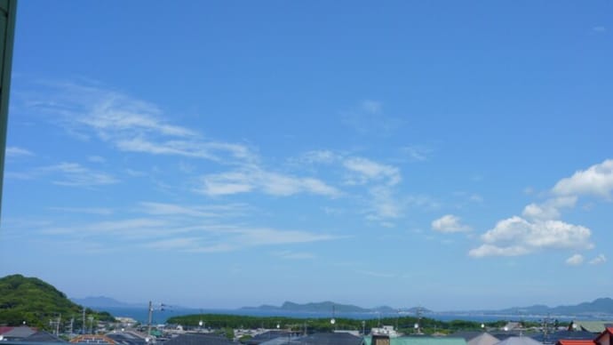 35度の予報ですが爽やかな秋のような天気です