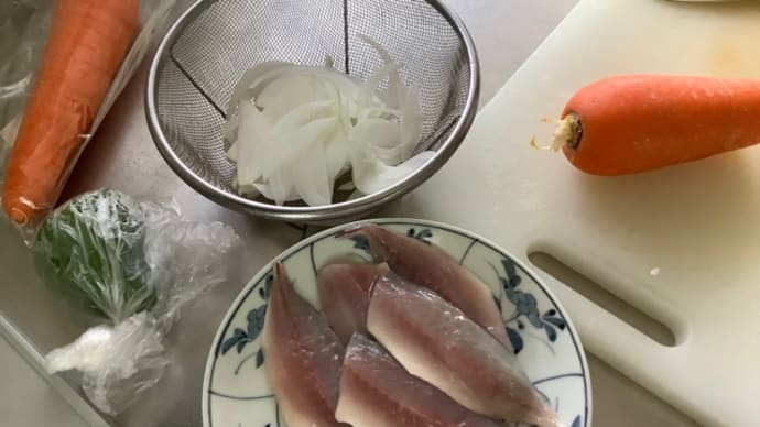 アジ南蛮漬け(^.^)スイカ
