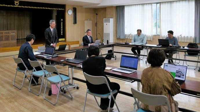 ゼロカーボン推進プロジェクト会議&やまなみ荘テイクアウト昼食&雲根集落上空からの風景