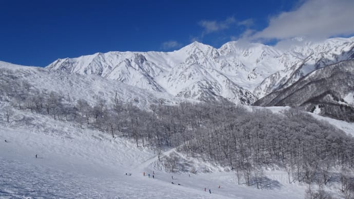 白馬八方尾根スキー場を駆ける