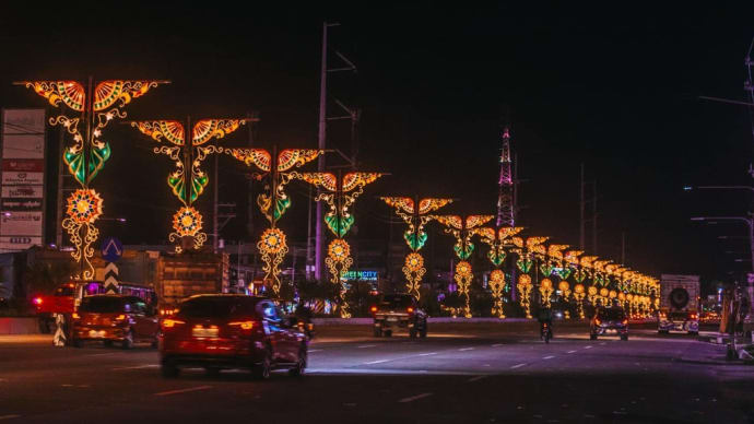 フィリピンのクリスマスの飾り付け