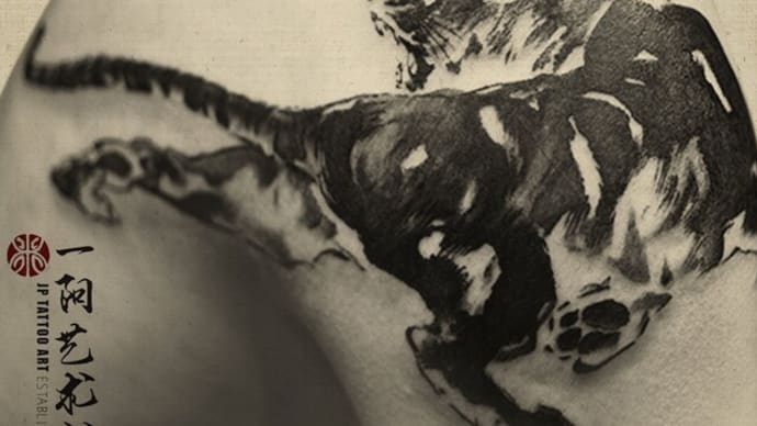 Chinese ink brush tiger - Chinese Painting Tattoo