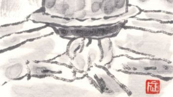 絵手紙 「囲炉裏」