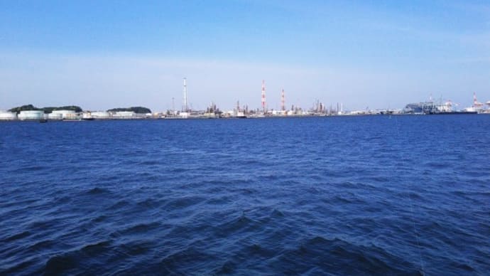 東京湾京浜工業地帯でメジナのウキフカセ釣り