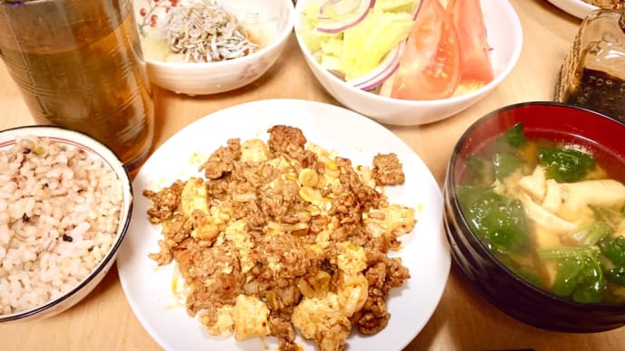 糖尿病の食事…ちょっと辛めの麻婆豆腐。