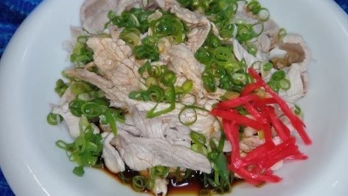 豚切り落としポン酢掛けが昨日の晩御飯ね:P