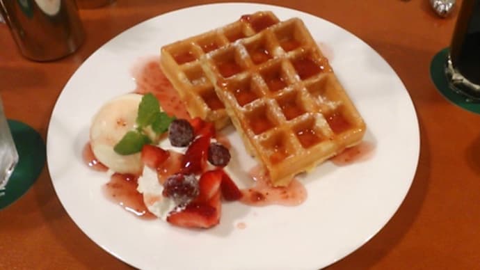 ランズカフェのワッフル