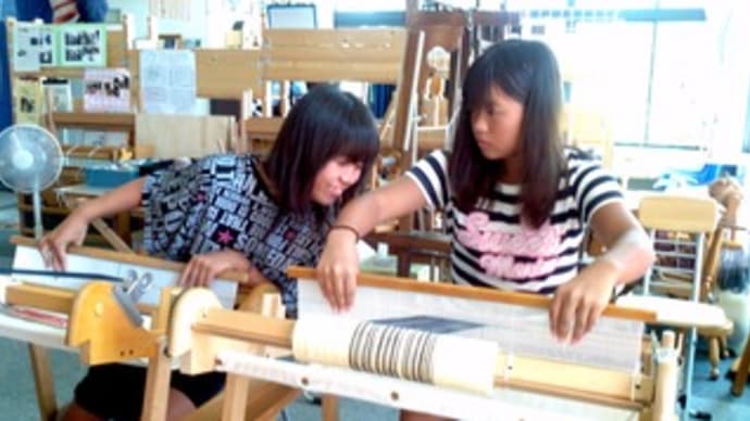 TCC・竹島クラフトセンター、藤井寺市と大阪市から手織り体験。