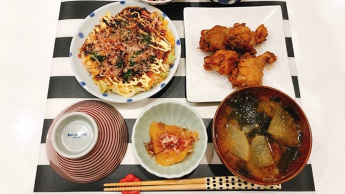 手羽元のさっぱり煮と、残り物いっぱいの夜ごはん