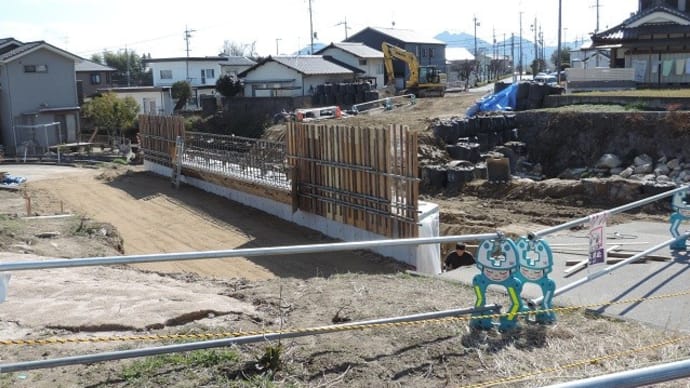 市道堂垣内広池山線工事の今