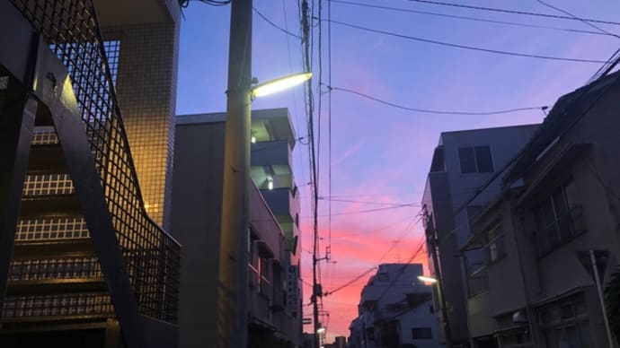 夕焼け@市駅周辺