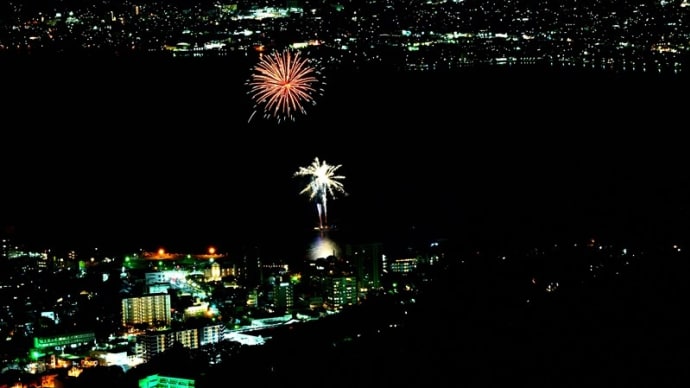 サマーナイト花火 いつもの高台