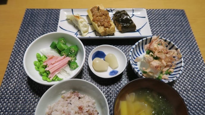 炊屋食堂の田舎定食、夏 ! ・・・the田舎の味。