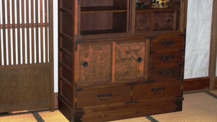 水屋 茶箪笥 昭和の家具