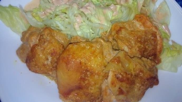 【08/15昼食】有田鶏タンドリーチキン、食後の歯磨き時にふぎゃ~っ!><
