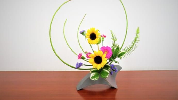 ヒマワリ・コオリヤナギ・・自由花・・明るく楽しい自由花