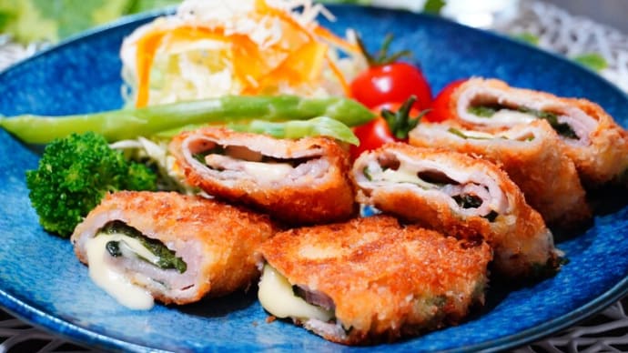 しそチーズサンドかつ&切り干し大根の煮もの