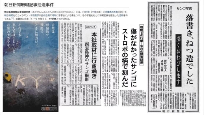 4月20日は朝日新聞珊瑚捏造記念日