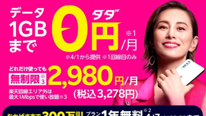 Rakuten UN-LIMIT VI を使ってみよう!