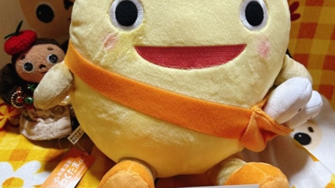 「わくたまくん」のぬいぐるみ