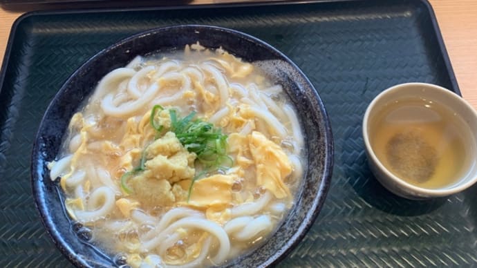 讃岐うどんはなまるで生姜玉子あんかけうどん