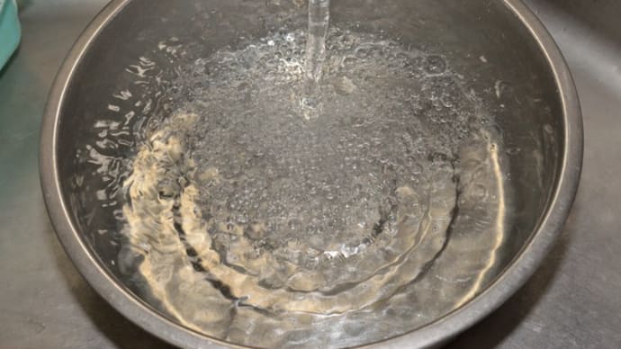 朝の水遣り