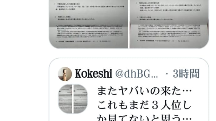 インフルエンザも存在しない!国立感染症研究所長【行政文書不開示決定通知書】新型コロナウィルスも存在しない!エイズもポリオも存在しない!証拠文書画像!日本政府、日本全国都道府県にも公的文書がある!
