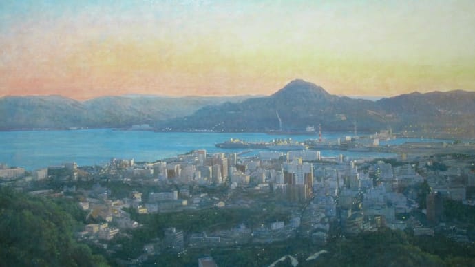 佐世保夕景 P50号 oil on canvas