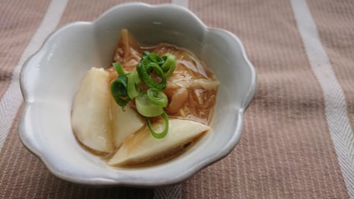 長芋のなめ茸和え。