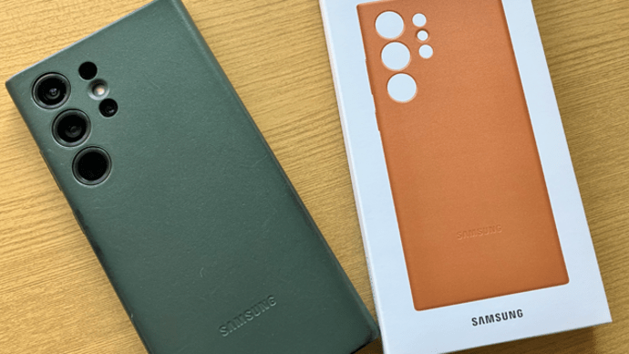 Galaxy S23 UltraのSamsung純正Leather Caseを新調した