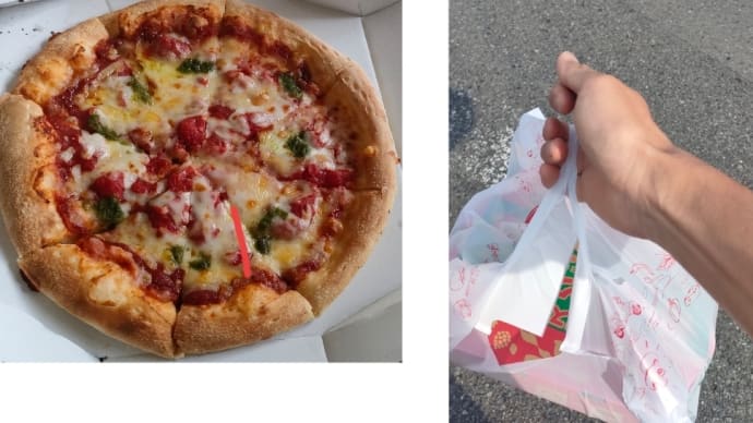 【食】ピザMサイズとランニング　消費カロリーのバランス