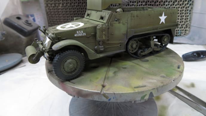 M3A1 1/35 #12 再ウォッシング〜経年変化