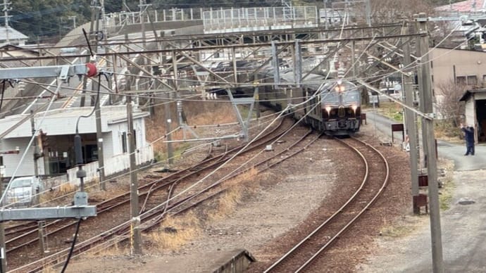 昨日のななつ星 佐敷駅にて