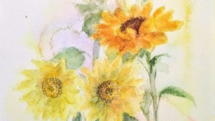 ひまわり5本