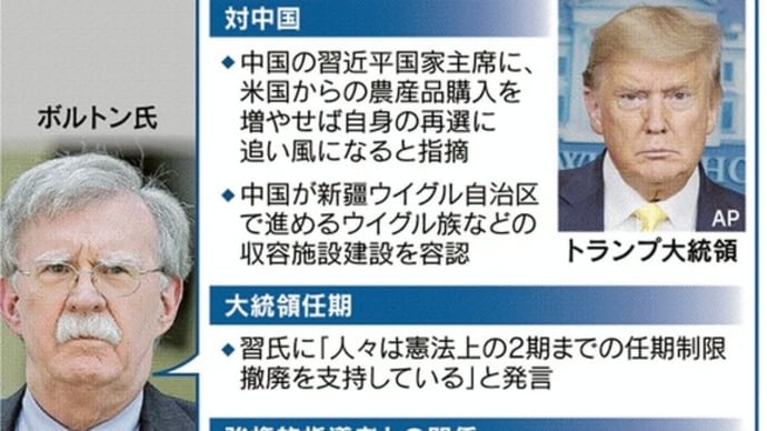 ボルトン暴露本=ネオコン=あいつら