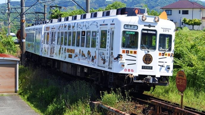 和歌山電鐵2270系「たま電車」、大國主神社(紀の川市)
