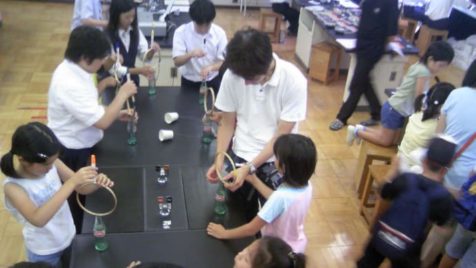 立川六中で科学を楽しむ会and アマチュア無線コンテスト　６０名参加で成功