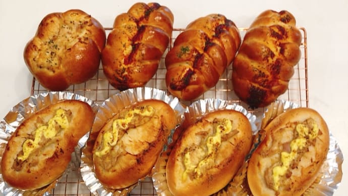 ひとつの生地から3種のお惣菜パン