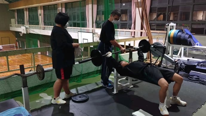 野村高校相撲部に筋力トレーニングを指導!