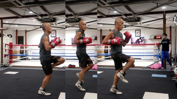 あしたのジャッキー(膝上げからサンドバッグ編) boxing working out this week