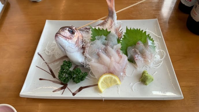 潮干狩りの後は、房総で魚を食す