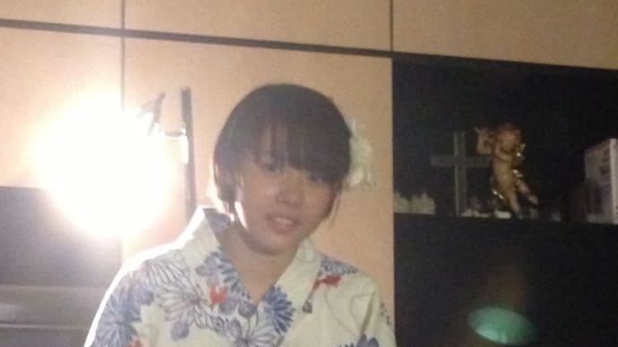娘の浴衣デビュー、着付け編