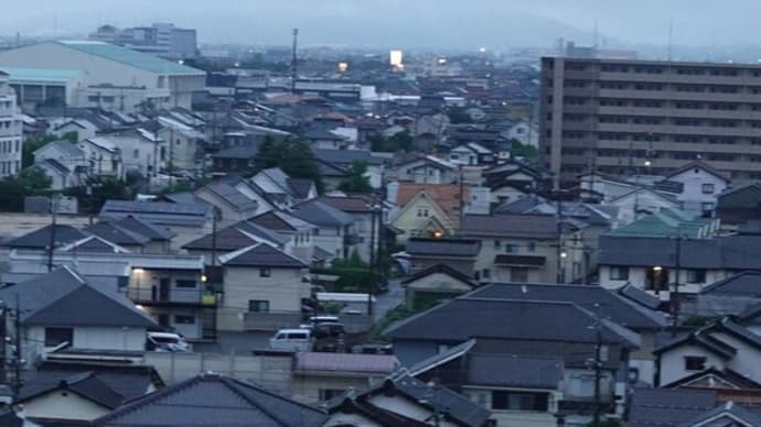 大雨警報後の米子市内の朝 7月11日