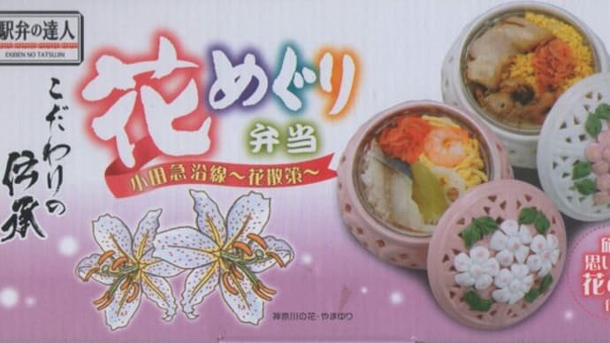 駅弁コレクション40 「花めぐり弁当~小田急沿線・花散策~」(箱根湯本駅)
