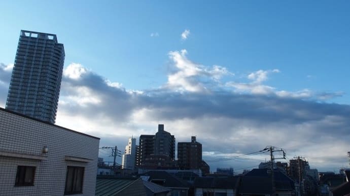今朝(2月6日)の東京のお天気:晴れ、2月の作品:祈る童子