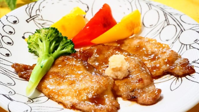 ☆豚のしょうが焼き&じゃがいものチーズマヨサラダ☆